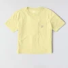 Camiseta de mujer de Tencel, corte holgado, ligera, con jerséis de cuello redondo y bolsillo