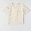 Camiseta de mujer de Tencel, corte holgado, ligera, con jerséis de cuello redondo y bolsillo