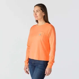 Camiseta de mujer de Tencel, corte holgado, manguitos largos, jerséis de cuello redondo y bolsillo