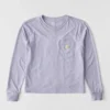 Camiseta de mujer de Tencel, corte holgado, manguitos largos, jerséis de cuello redondo y bolsillo