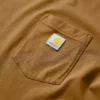Camiseta de mujer de Tencel, corte holgado, manguitos largos, jerséis de cuello redondo y bolsillo