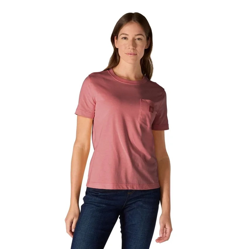 Camiseta de mujer Irvine de corte holgado y transpirable con bolsillos