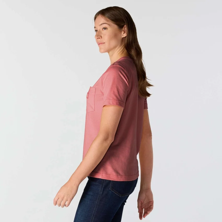 Camiseta de mujer Irvine de corte holgado y transpirable con bolsillos