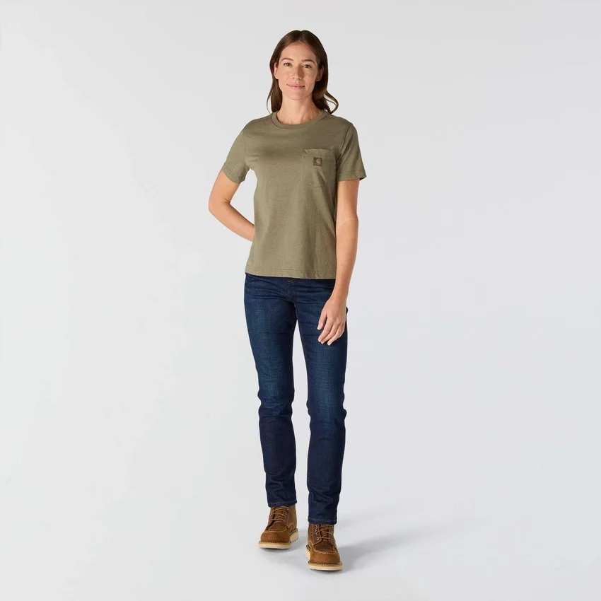 Camiseta de mujer Irvine de corte holgado y transpirable con bolsillos