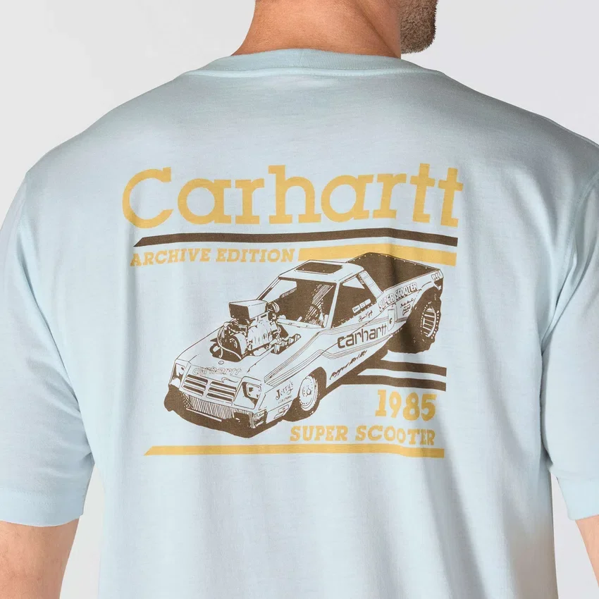 Camiseta gráfica de hombre Irvine de corte holgado con diseño de carreras