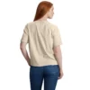 Camiseta gráfica de jerséis de cuello redondo ligera de Tencel para mujer