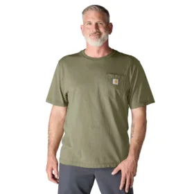 Camiseta icónica K87 de corte holgado y tejido grueso con bolsillo para hombre