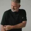 Camiseta icónica K87 de corte holgado y tejido grueso con bolsillo para hombre