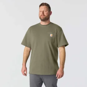 Camiseta icónica K87 de corte holgado y tejido grueso con bolsillo para hombre