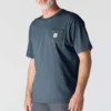 Camiseta icónica K87 de corte holgado y tejido grueso con bolsillo para hombre