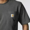 Camiseta icónica K87 de corte holgado y tejido grueso con bolsillo para hombre