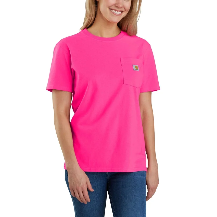 Camiseta icónica K87 de corte holgado y tejido grueso con bolsillos para mujer