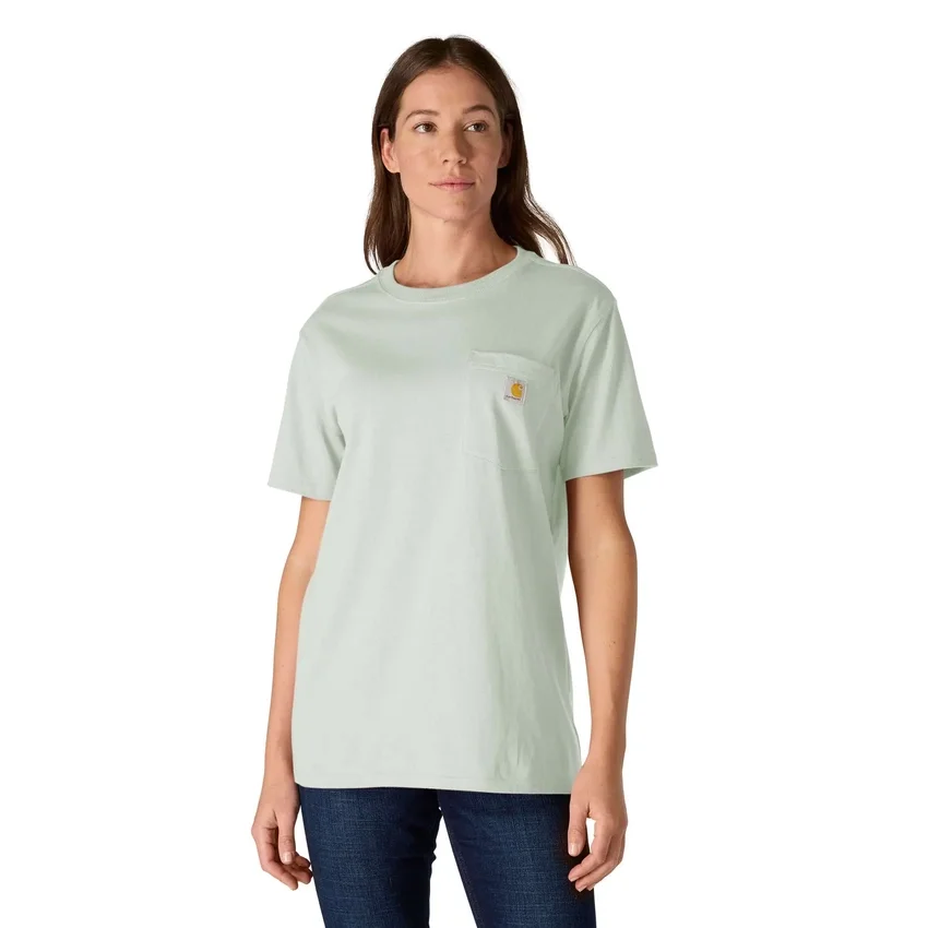 Camiseta icónica K87 de corte holgado y tejido grueso con bolsillos para mujer