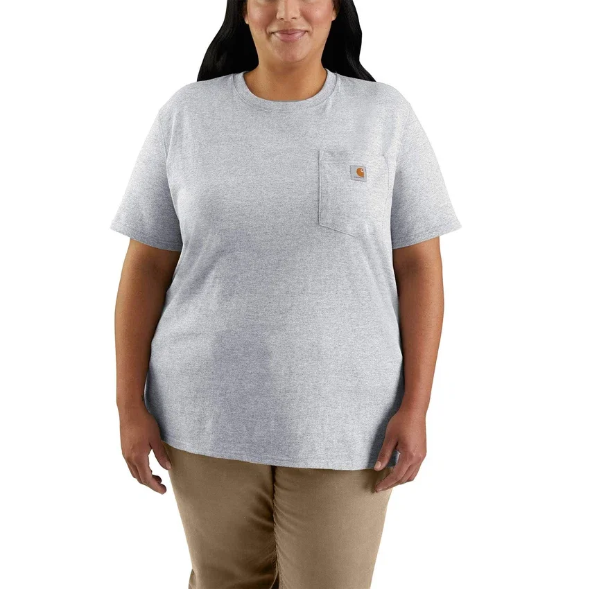 Camiseta icónica K87 de corte holgado y tejido grueso con bolsillos para mujer