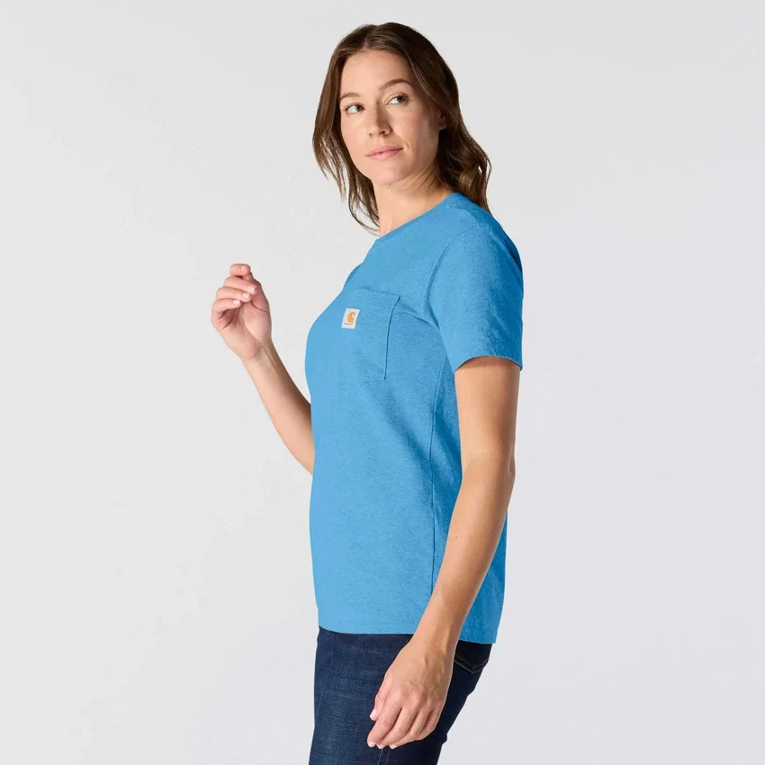 Camiseta icónica K87 de corte holgado y tejido grueso con bolsillos para mujer
