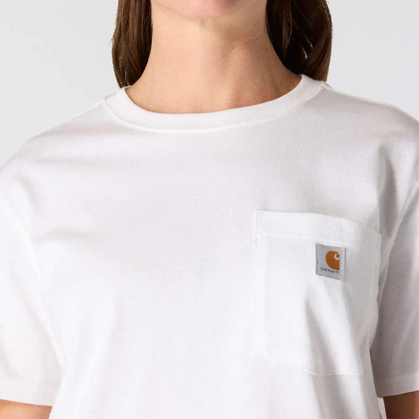 Camiseta icónica K87 de corte holgado y tejido grueso con bolsillos para mujer