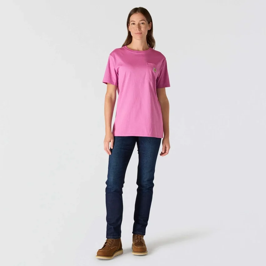 Camiseta icónica K87 de corte holgado y tejido grueso con bolsillos para mujer