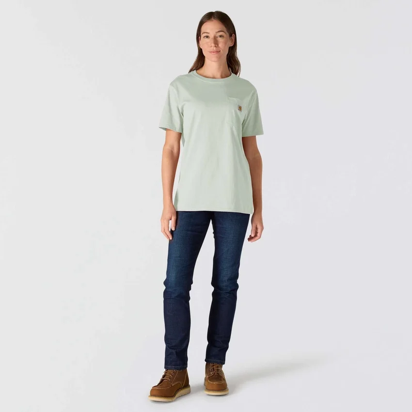 Camiseta icónica K87 de corte holgado y tejido grueso con bolsillos para mujer
