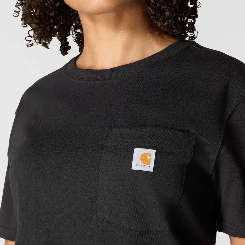 Camiseta icónica K87 de corte holgado y tejido grueso con bolsillos para mujer