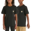 Camiseta infantil de manguitos cortos con bolsillo (niños pequeños/niños/jóvenes)