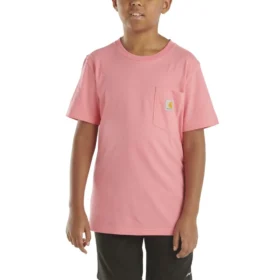Camiseta infantil de manguitos cortos con bolsillo (niños pequeños/niños/jóvenes)