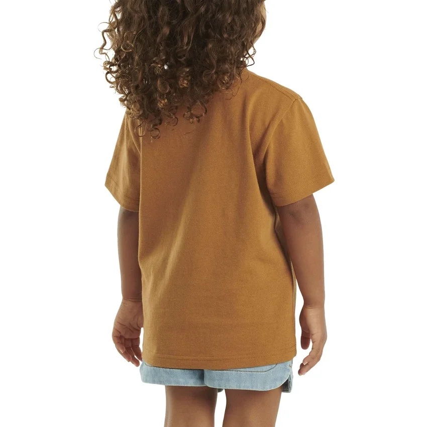 Camiseta infantil de manguitos cortos con bolsillo (niños pequeños/niños/jóvenes)