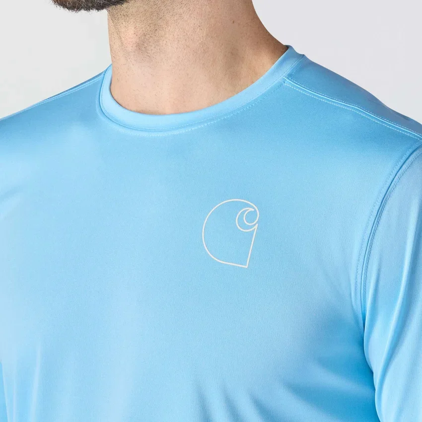 Camiseta ligera de manguitos largos para hombre Force Sun Defender con protección UPF 50+ y tecnología de absorción de la humedad - Camisas de protección solar