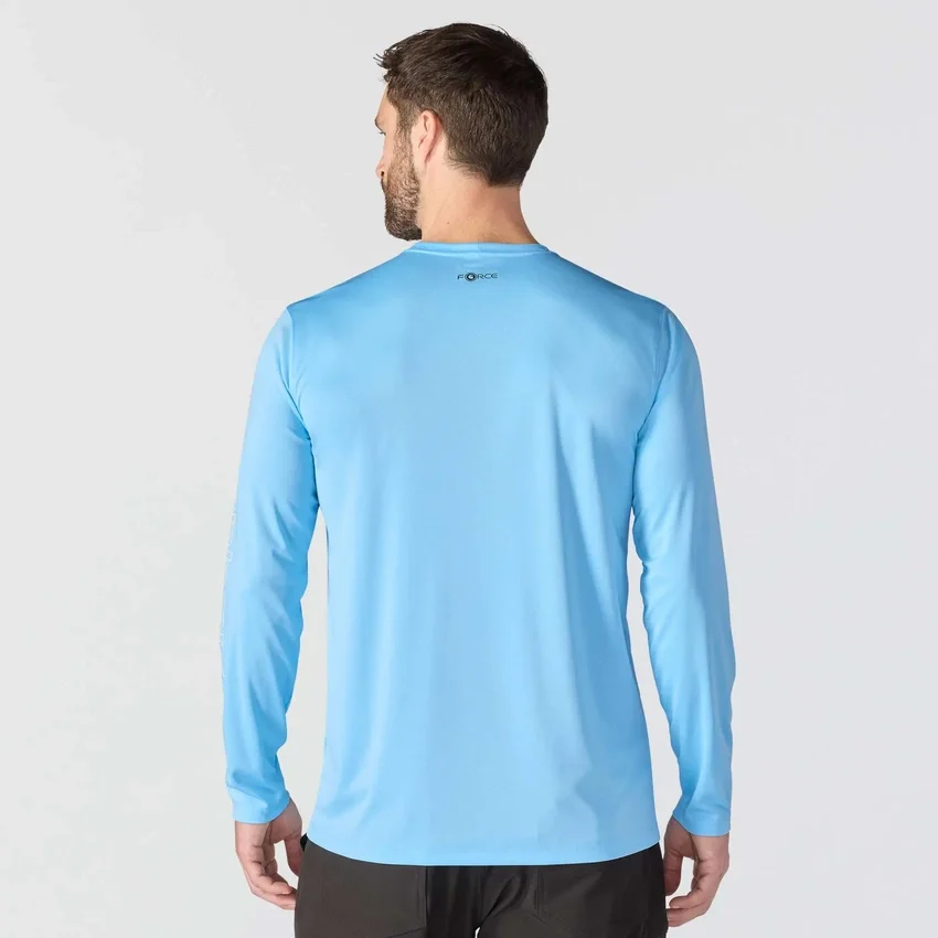 Camiseta ligera de manguitos largos para hombre Force Sun Defender con protección UPF 50+ y tecnología de absorción de la humedad - Camisas de protección solar