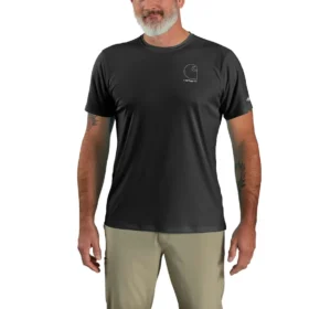 Camiseta ligera para hombre Force Sun Defender con protección UPF 50+ y tecnología de absorción de la humedad - Camisas de protección solar