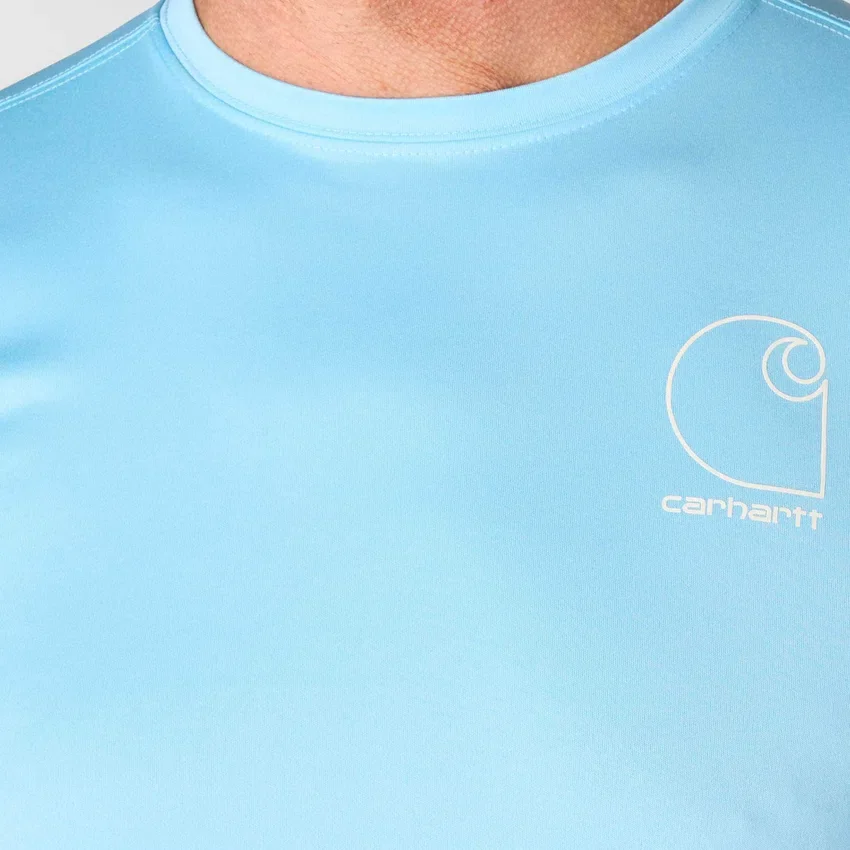 Camiseta ligera para hombre Force Sun Defender con protección UPF 50+ y tecnología de absorción de la humedad - Camisas de protección solar