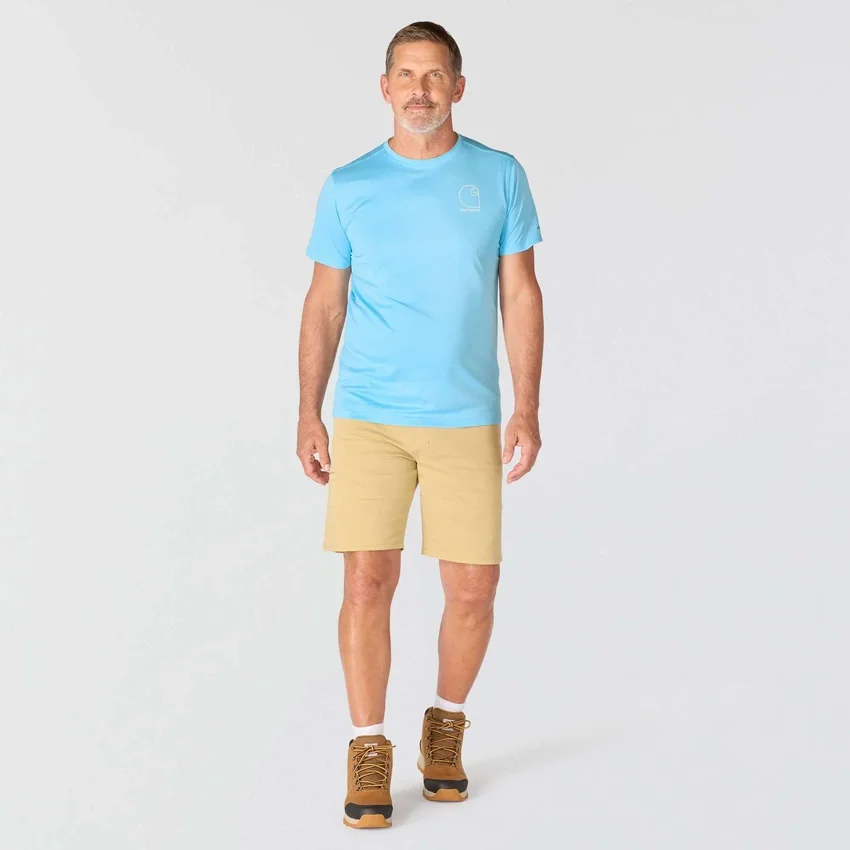 Camiseta ligera para hombre Force Sun Defender con protección UPF 50+ y tecnología de absorción de la humedad - Camisas de protección solar