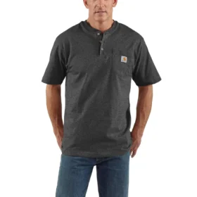 Camiseta panadera de hombre Dearborn, corte holgado y tejido grueso, con bolsillo