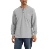 Camiseta panadera de manga larga con bolsillo para hombre, corte holgado y tejido grueso, modelo Dearborn