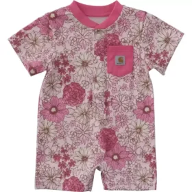 Camiseta panadera de manguitos cortos con bolsillo para niña (bebé)