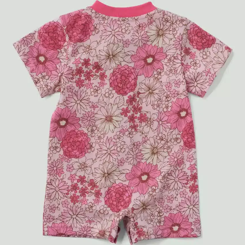 Camiseta panadera de manguitos cortos con bolsillo para niña (bebé)