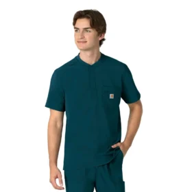 Camiseta panadera Henley para hombre Force Cross-Flex