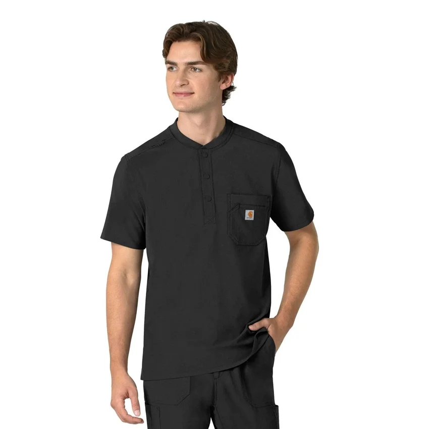 Camiseta panadera Henley para hombre Force Cross-Flex