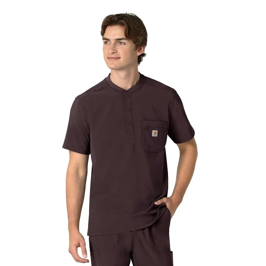 Camiseta panadera Henley para hombre Force Cross-Flex