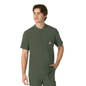 Camiseta panadera Henley para hombre Force Cross-Flex