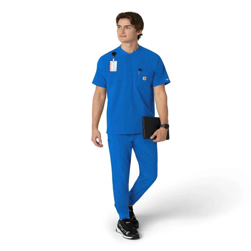 Camiseta panadera Henley para hombre Force Cross-Flex