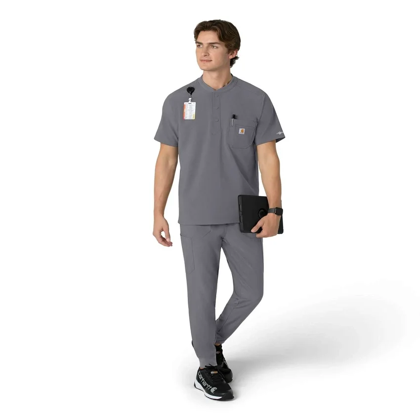 Camiseta panadera Henley para hombre Force Cross-Flex