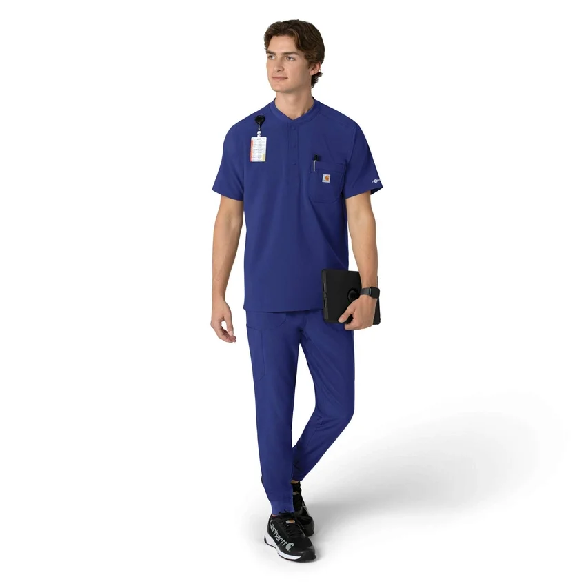 Camiseta panadera Henley para hombre Force Cross-Flex
