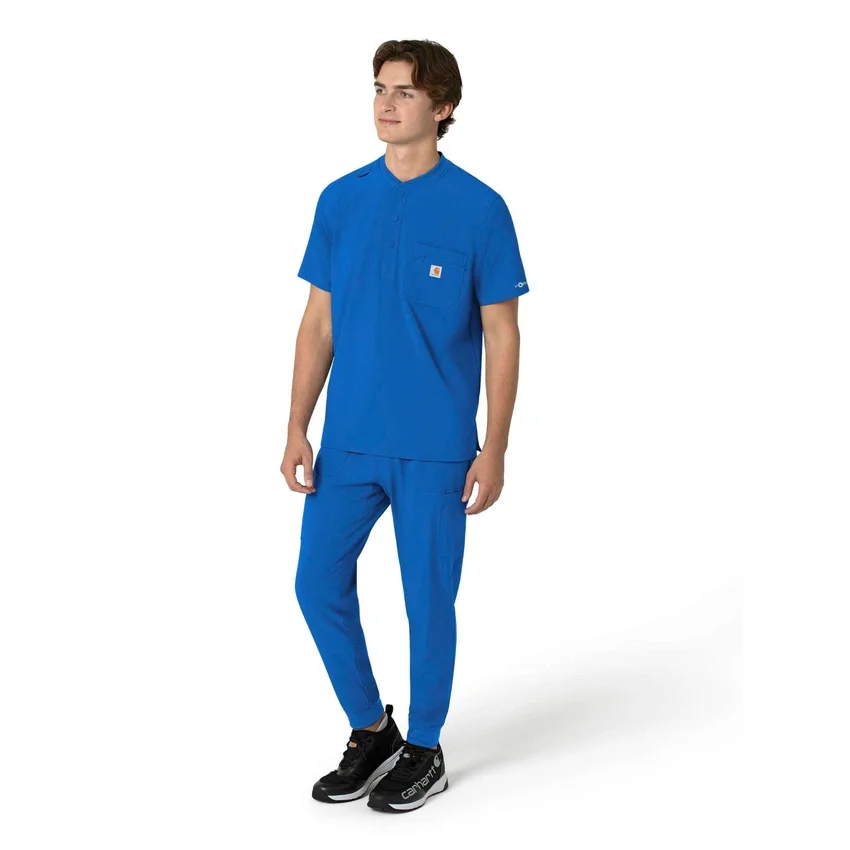 Camiseta panadera Henley para hombre Force Cross-Flex