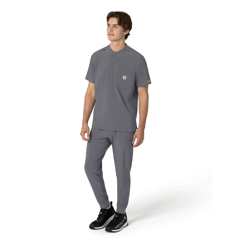Camiseta panadera Henley para hombre Force Cross-Flex