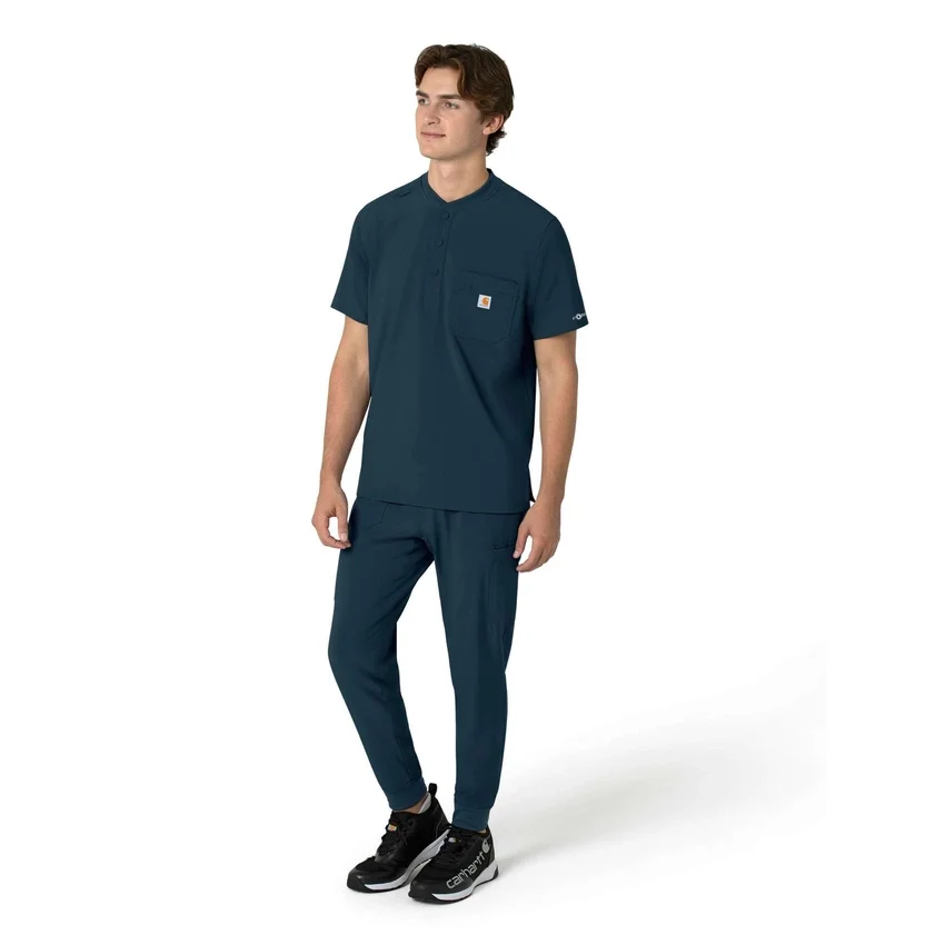 Camiseta panadera Henley para hombre Force Cross-Flex