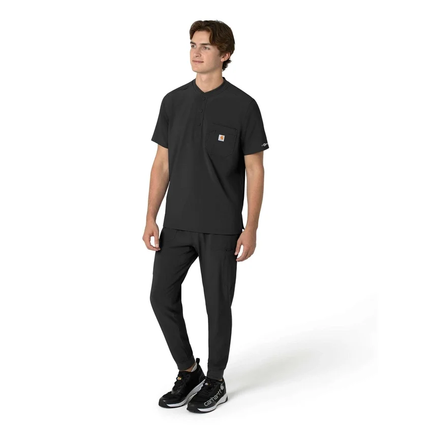 Camiseta panadera Henley para hombre Force Cross-Flex