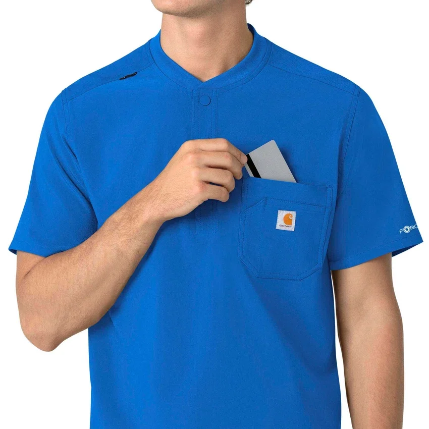 Camiseta panadera Henley para hombre Force Cross-Flex