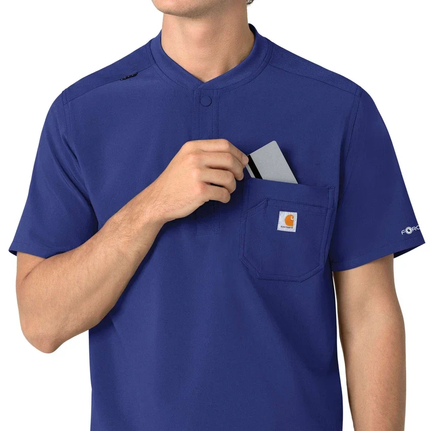 Camiseta panadera Henley para hombre Force Cross-Flex
