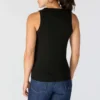 Camiseta sin mangas de mujer de Tencel, ligera y transpirable, con tejido acanalado