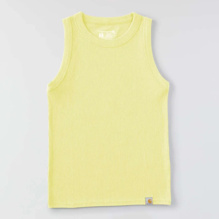 Camiseta sin mangas de mujer de Tencel, ligera y transpirable, con tejido acanalado